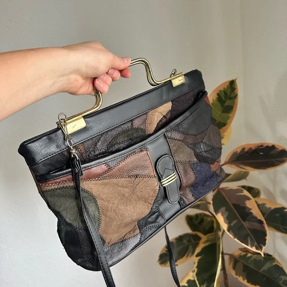 Patchwork Leather Handbag - Picture 4 of 12